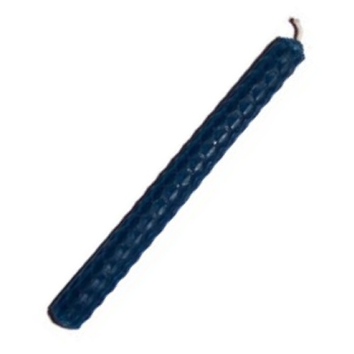 (image for) 15cm BLUE Beeswax Candle