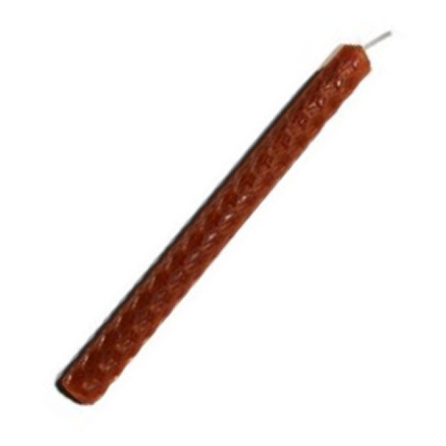 15cm BROWN Beeswax Candle (image for) 15cm BROWN Beeswax Candle