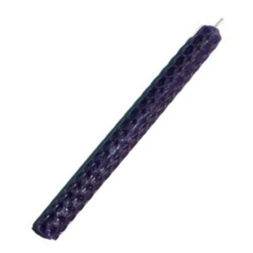 (image for) 15cm PURPLE Beeswax Candle