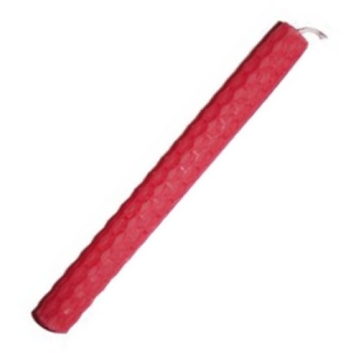 (image for) 15cm PINK Beeswax Candle