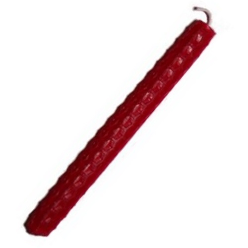 (image for) 15cm RED Beeswax Candle