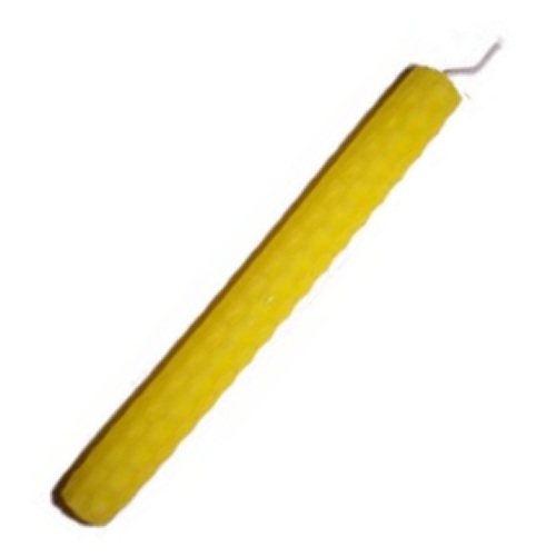 (image for) 15cm YELLOW Beeswax Candle