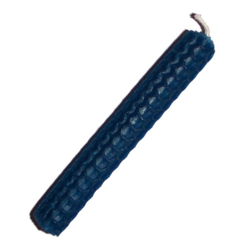 (image for) 10cm BLUE Beeswax Candle
