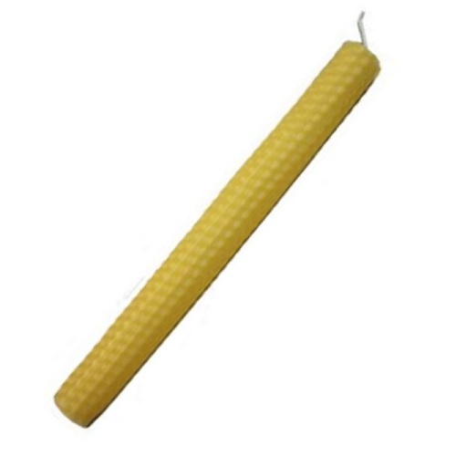 (image for) 20cm NATURAL (gold) Beeswax Candle