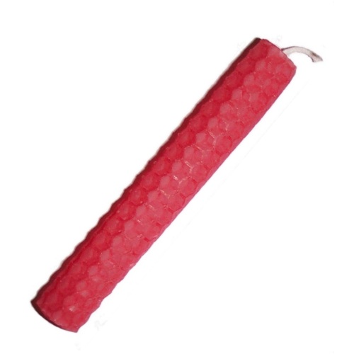 (image for) 20cm PINK Beeswax Candle