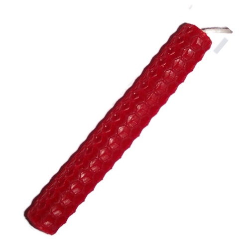 (image for) 20cm RED Beeswax Candle