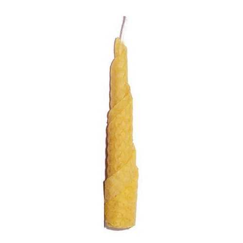 10cm x 1.5cm Spiral Beeswax Candle (4 inches x 1/2 inch) (image for) 10cm x 1.5cm Spiral Beeswax Candle (4 inches x 1/2 inch)