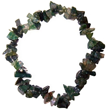(image for) GREEN MOSS AGATE Chip Bracelet