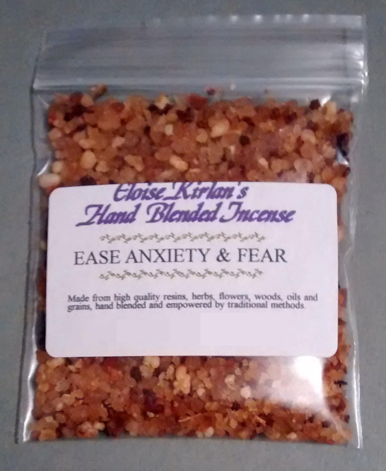 (image for) EASE ANXIETY AND FEAR Hand Blended Incense 10g