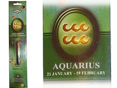 (image for) AQUARIUS Zodiac Incense Sticks (Time & Again)