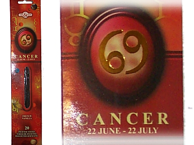 (image for) CANCER Zodiac Incense Sticks (Time & Again)