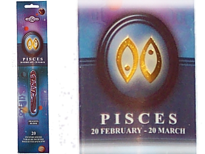 (image for) PISCES Zodiac Incense Sticks (Time & Again)